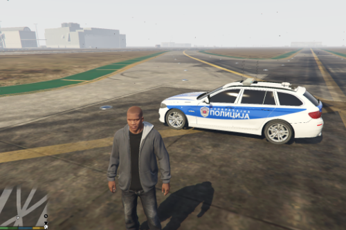 Serbian Traffic Police Texture for BMW 525D